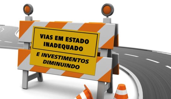 Vias em estado inadequado e investimentos diminuindo