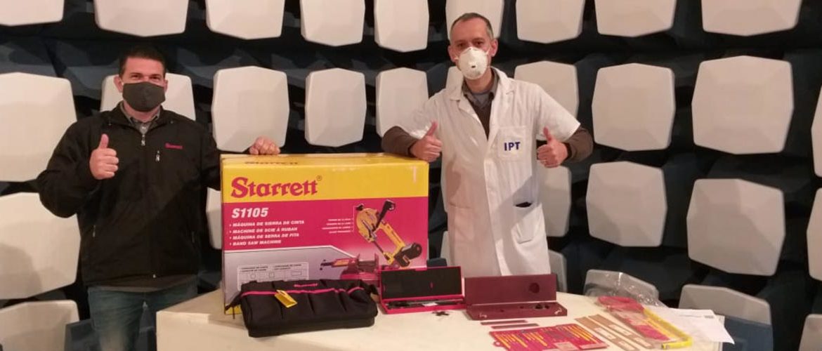 Starrett contribui com a rede de manutenção de respiradores