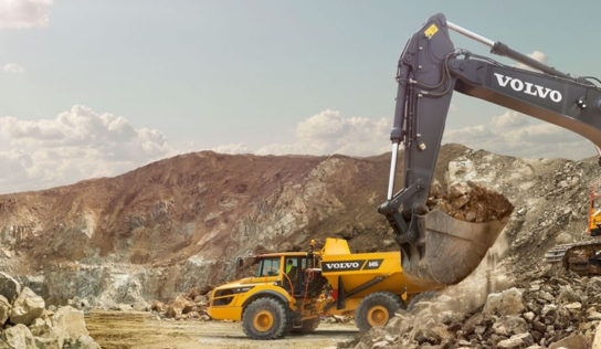Aumentos de vendas e de participação de mercado de construção são comemorados pela Volvo