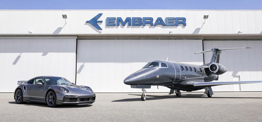 Embraer e Porsche anunciam colaboração em projeto