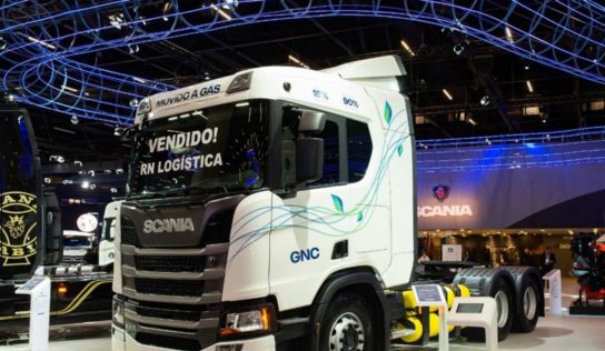 Caminhões Scania a gás são atração no mercado brasileiro