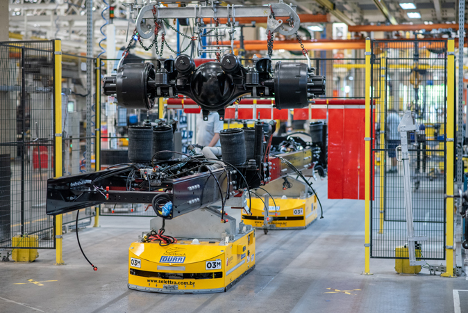 Dürr implementa linha de montagem de chassis de ônibus para Mercedes-Benz