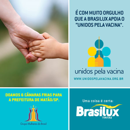 Brasilux Tintas doa câmaras frias para acelerar vacinação