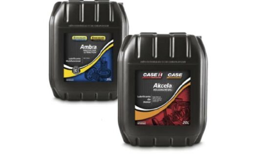Novas embalagens para lubrificantes destacam o logotipo das máquinas