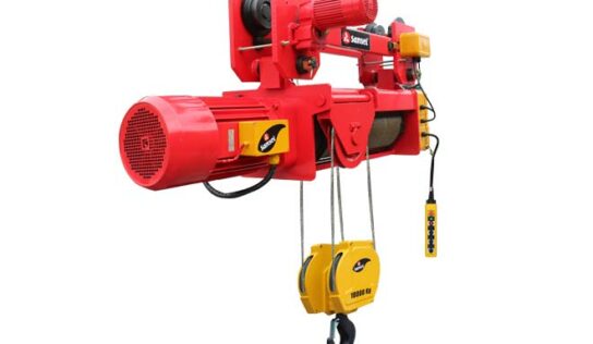 Talha elétrica de cabo de aço com duas velocidades