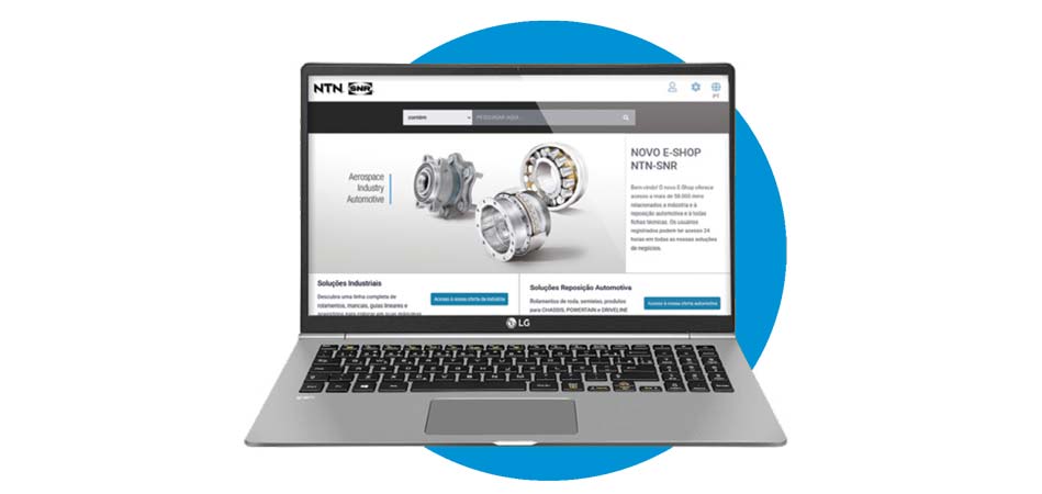 NTN atualiza seu e-shop para linha industrial