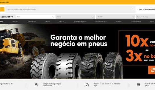 E-commerce de distribuidora representa 50% das vendas de peças