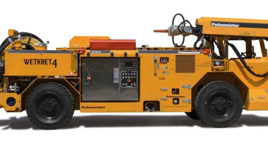 Chassis robusto e compacto torna bomba ideal para galerias de mineração