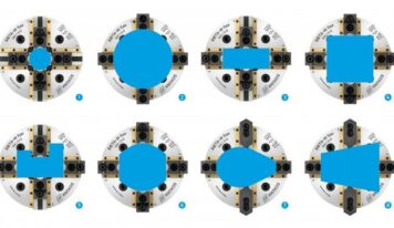 Placa manual fixa peças de diferentes geometrias e de forma personalizada