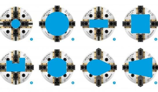 Placa manual fixa peças de diferentes geometrias e de forma personalizada