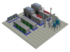 Projeto de cogeração de biogás com geradores leva vapor e água quente para indústria