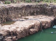 Motobombas para reparação emergencial em usina hidrelétrica no Paraná