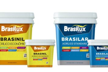 Tintas em embalagens plásticas e cimento queimado perolizado: novidades da Brasilux