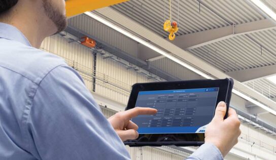 Ponte rolante gerenciada pelo smartphone