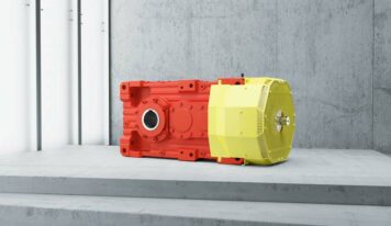 Redutores industriais de grande porte têm engrenagens helicoidais e cônicas