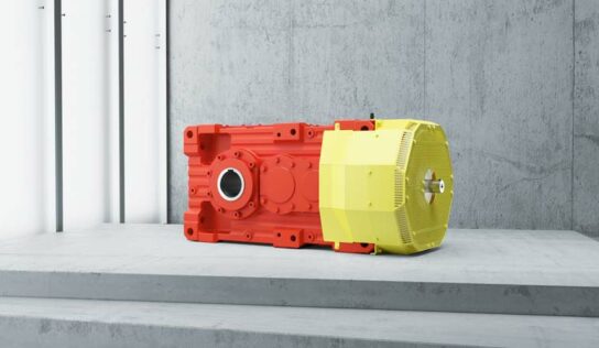 Redutores industriais de grande porte têm engrenagens helicoidais e cônicas