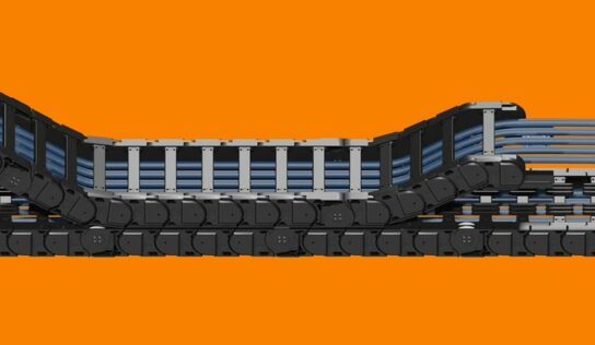 Esteira porta cabos adequada para cursos longos tem vida útil estimada em 15 anos