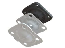 Diafragma de três camadas resiste a gases e químicos corrosivos