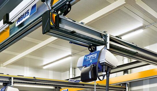 Eletrificação por esteira porta cabo em pontes rolantes modulares