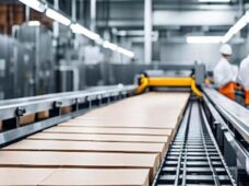 Iluminação industrial para máquinas e pátios industriais