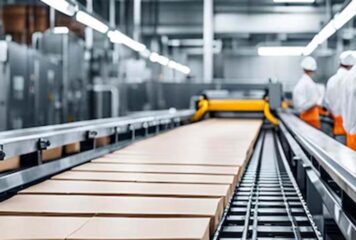 Iluminação industrial para máquinas e pátios industriais