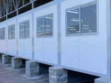 Rancho provisório da Base Aérea da FAB, em Canoas, foi montado com estrutura Gobox