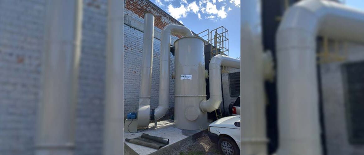 Torre de lavagem de gases da KS contam com três estágios sequenciais