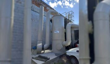 Torre de lavagem de gases da KS contam com três estágios sequenciais