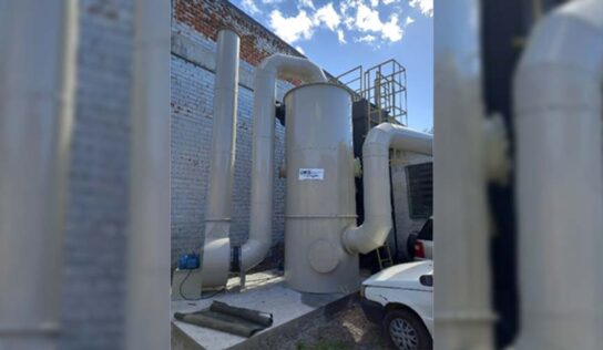 Torre de lavagem de gases da KS contam com três estágios sequenciais