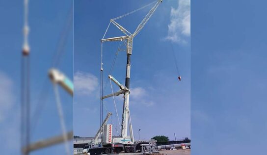 Força em elevação de cargas: característica dos guindastes Mamuth