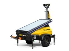 Torres móveis contribuem para conectividade e iluminação