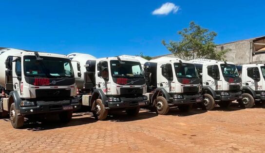 Concreteira Geomix amplia frota com os primeiros Volvo VMX Max 360cv betoneira com retarder do Brasil
