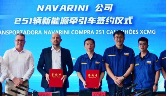XCMG e Transportadora Navarini fecham negócio de R$ 500 milhões